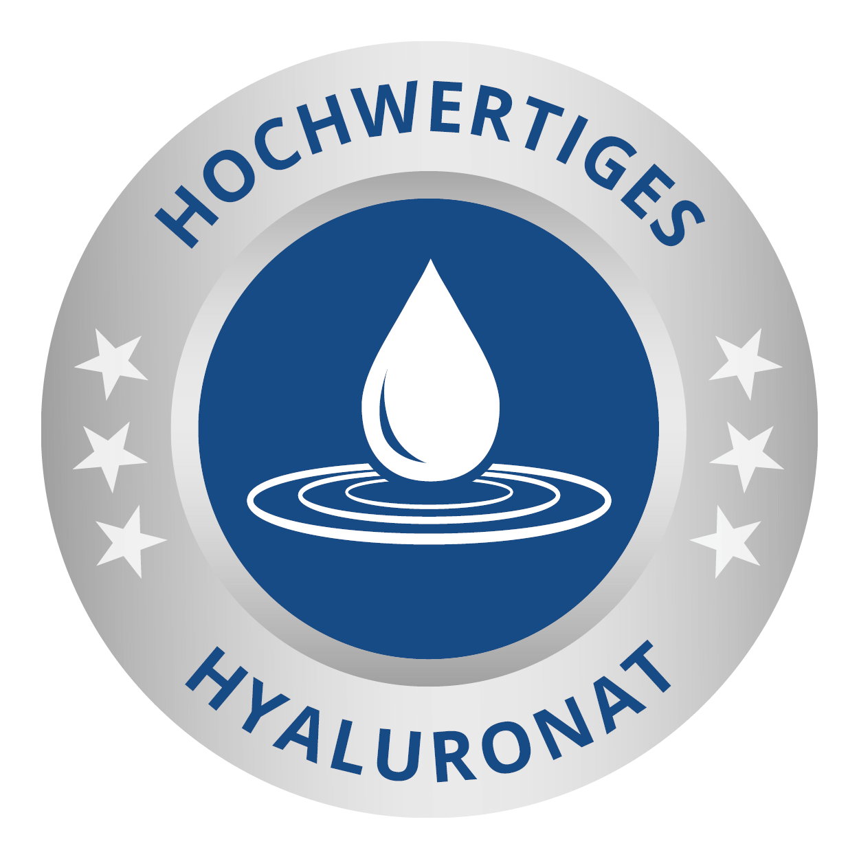 Qualitätssiegel Hochwertiges Hyaluronat